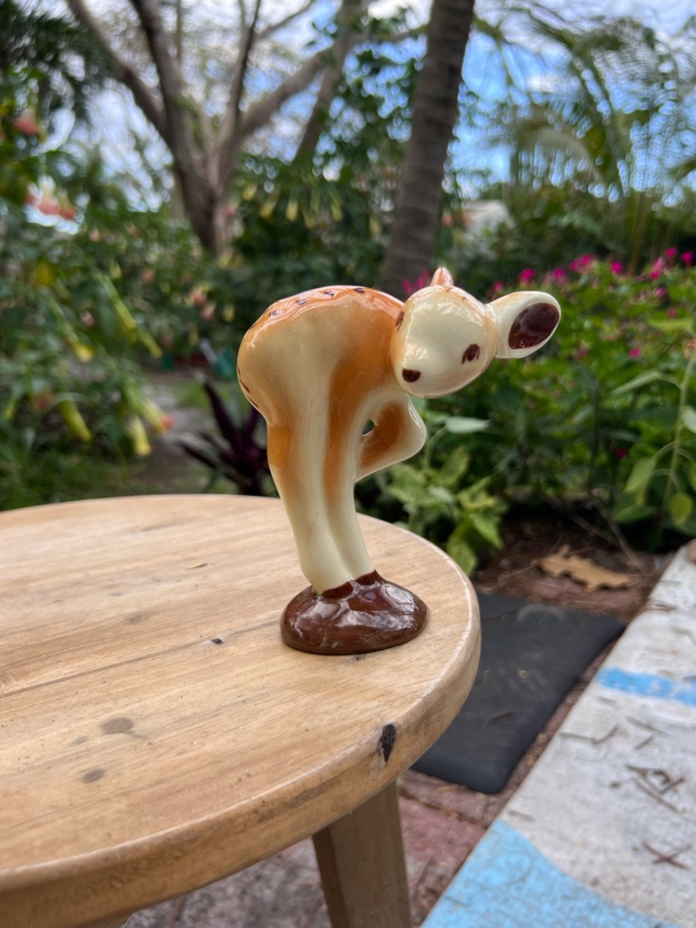 Very Rare, Vintage Ceramic Fawn Figurine